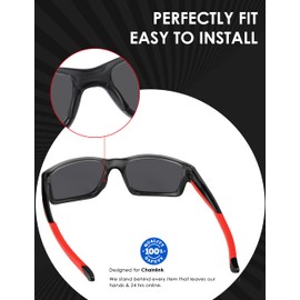 BLAZERBUCK Replacement Sock Kits Earsocks & Nosepieces for Oakley Chainlink OO9247 Sunglasses - Red