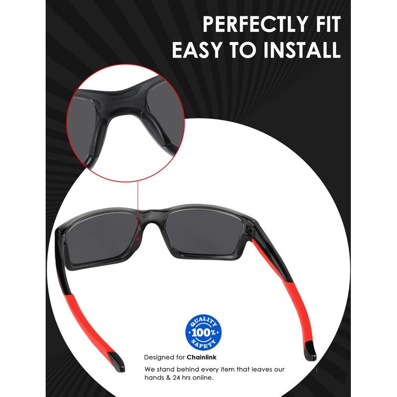 BLAZERBUCK Replacement Sock Kits Earsocks & Nosepieces for Oakley Chainlink