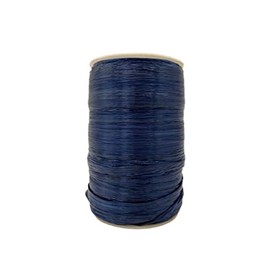 Shiny Navy Raffia Ribbon - 1/4 ''x 100 yd - DIY Home Projects - Gift Packaging - Party Decor - Natural Farms