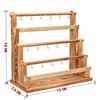 humberboat Earring Display Stands for Selling, Wooden Earring Rack Display