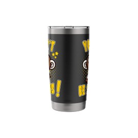 You Can't Be Serious Grumpy Funny Monkey Meme Humor Stainless Steel Insulated Tumbler