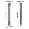 HARFINGTON 1set Masonry Chisel for Rock 13.8" Flat Head 14.6"