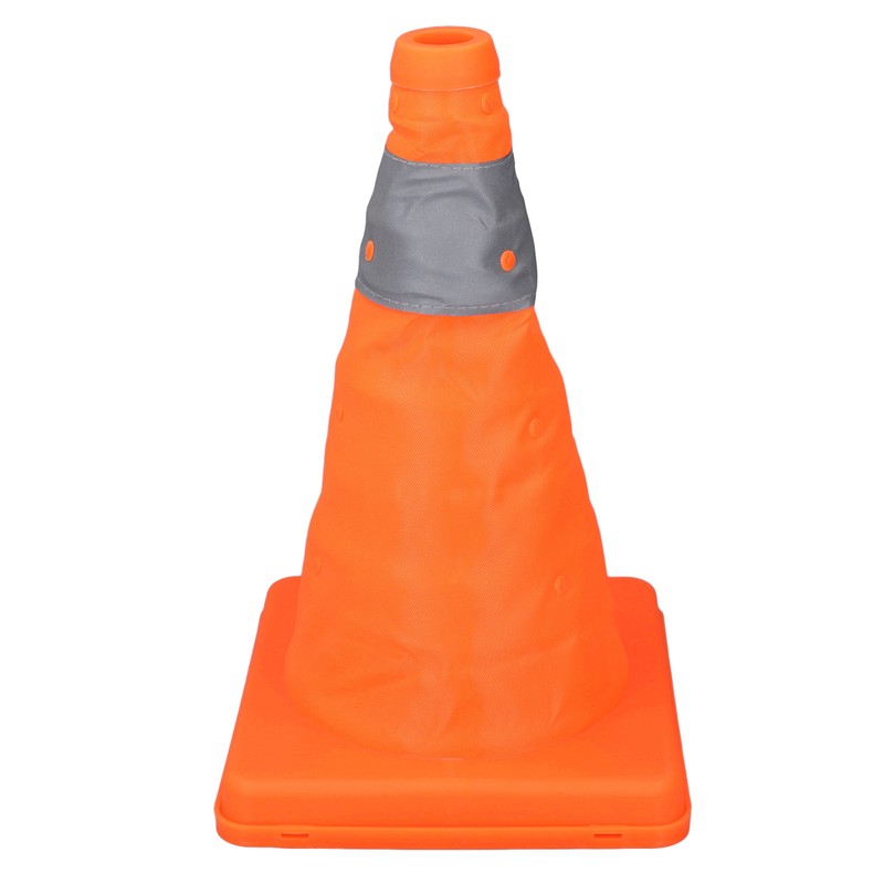 2 Set 30cm Traffic Cones Foldable Reflective Strips Road Safety