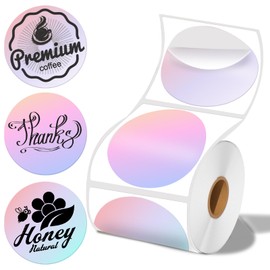 2 x 2 Round Thermal Labels for M110/M120/M220/M221 Label Printer, 2 Inch Circular Thermal Labels for Business and Home, 140 Labels for Printers, Dreamy Purple