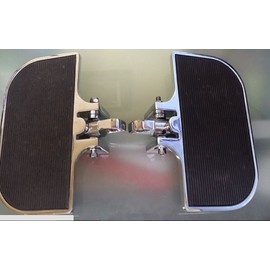 SMT-Chrome Passenger Mini Floorboards Rear Footboards Foot Rest Pegs Mounts Compatible With Electra Glide Heritage Softail Fat Boy [B01D0QWUXA]