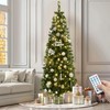 YITAHOME Pre-Lit Artificial Pencil Christmas Tree 7.5 FT with Remote,