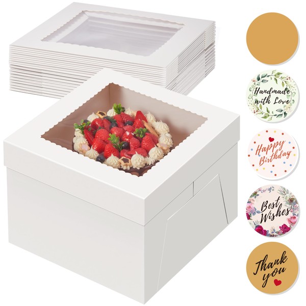 Kootek Kootek 10pcs Cake Boxes, 12x12x8 Inches Tall Cake Box