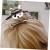 ABOOFAN 1pc Panda Shape Hair Clip Zinc Alloy Hair Accessory