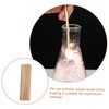 Alipis 50pcs Wooden Rods for Oxygen Combustion Experiments Small Wood