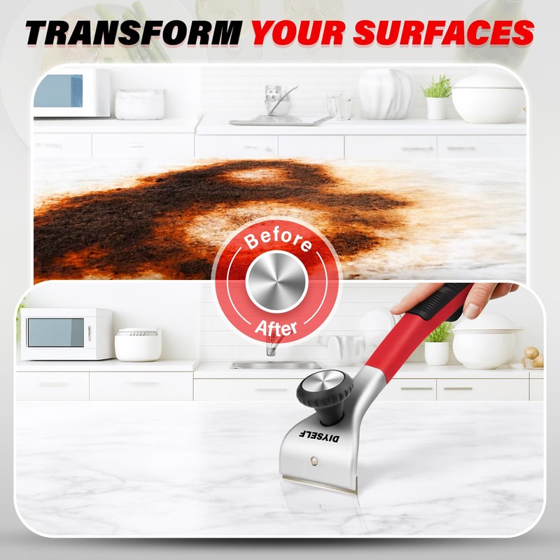 DIYSELF Carbide Scraper, 2-3/8 Inch Heavy Duty Paint Scraper for