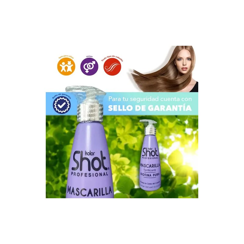 Mascarilla Biotina Cola De Caballo Anticaida Caída Cabello