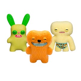 Bizak 64110210-2 Fuggler 3 Figures 6.5 cm with Collectible Poster, 44 Figures to Collect, for Boys and Girls from 4 Years