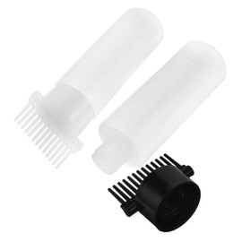 Baluue Hair Applicator Bottles Brush 2-piece Set for Shampoo and Conditioner Scalp-friendly Easy to Use Home/salon Kit