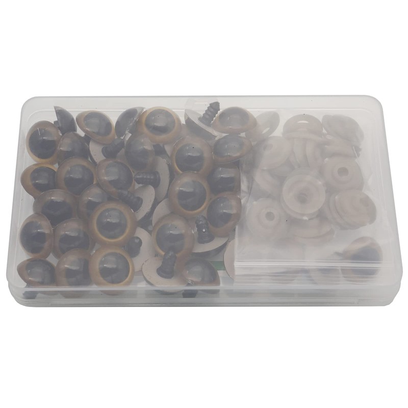 40Pcs 22mm Large Golden Color Plastic Safety Eyes Craft Safety