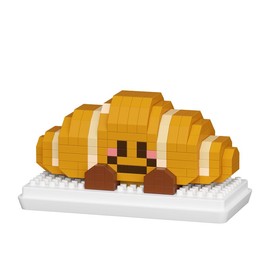 Jollcnoia Croissant Happy Bread Series Food Cute Series Set Toy Mini Bricks Micro Building Kit Toys Desktop Ornaments Gift for Adults Kids