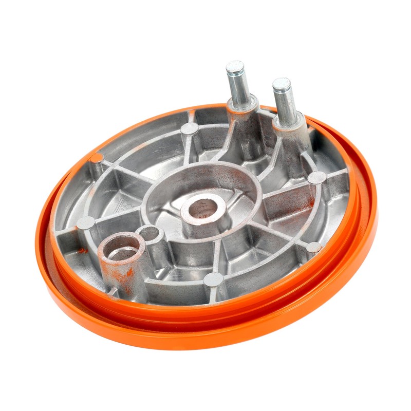Rear Brake Plate Orange with Bore Slotted for Simson KR51/1