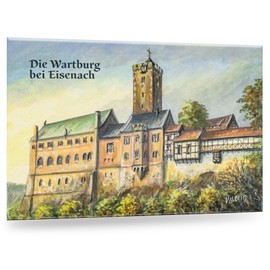 Valdeig Fridge Magnet, The Wartburg at Eisenach, Picture Magnet 8 x 5.5 cm, Kitchen Magnet, Luther, Souvenir Germany, Fridge Magnets, Fridge Magnets, Fridge Magnets, for Magnetic Board