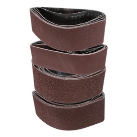 sourcing map 20pcs 2.5 x 16" Sanding Belts 5pcs Each of 40/80/120/240 Grit Aluminium Oxide Flush Joint Belt Sander Paper for Metal Woodworking Automotive Repair