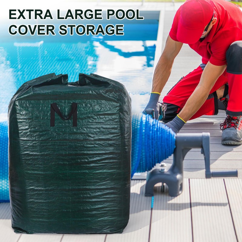 Hushee Above Ground Pool Storage Container Pool Cover Storage Bag