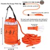 Wowangce Water Rescue Throw Bag with 70 ft x 3/10