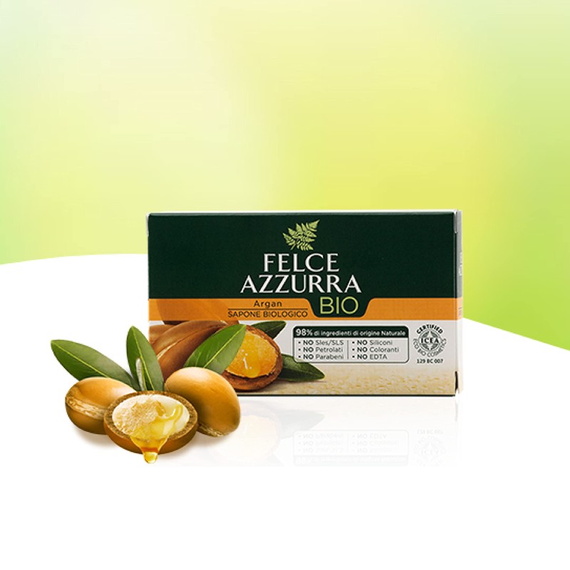 Felce Azzurra Organic soap argan - rich piece soap with