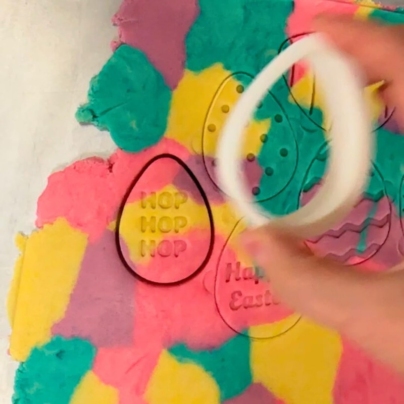 Small Egg Cookie Cutter and Stamps