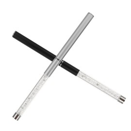 Baluue 2pcs Portable Lash Brush Eyebrow Brush Set Smooth Eyelash Makeup Applicators for Girl Travel Use