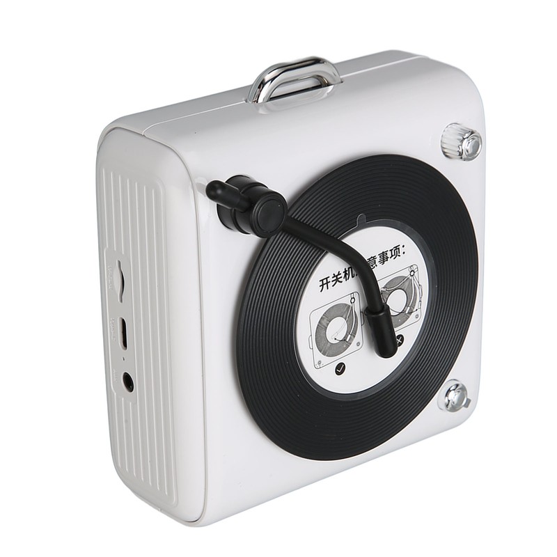 Bluetooth 5.0 Speaker Vinly Record Player Style Old Fashioned Classic