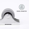 (Pack of 4) 25 mm Small Wheel Castors Rubber Casters
