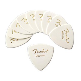 Fender Picks x 10 Triangle MEDIUM-WHT