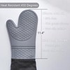 Linwnil Extra Long 19.5",Silicone Oven Mitts Heavy Duty Commercial Grade