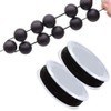 2 Pieces Black Nylon Thread Invisible String, 0.8 mm Tarnish