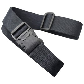 [No Border] FABLT One-Touch Belt, Made in Japan, Soft Belt, 1.5 inches (38 mm), FA-BLTNX38 (L, Black), Black