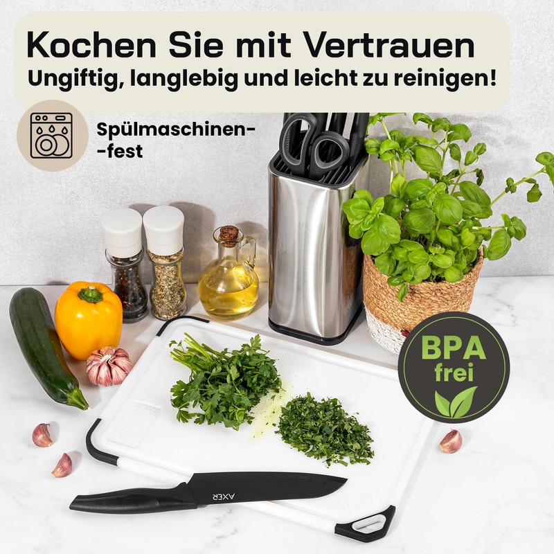 Axer Chopping Board Plastic BPA Free – Universal Size 35