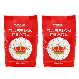 Waxness Russian Pearl Rosin Free Hard Wax 2.2 lb / 1 kg Pack of 2