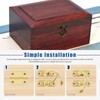 Glarks 20 Sets Antique Right Latch Hook Hasp Horn Lock