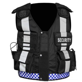 RAC3 Hi Viz Tactical Vest Dog Handler Security, Paramedic, Enforcement, Tac Vest (Black)