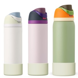 Affute Silicone Boot for Owala Water Bottle 24 oz, Anti-Slip Protective Sleeve for FreeSip/Twist/Flip Water Bottles, BPA Free, Bottom Bumper Cover Protects Water Bottles from Scratches(Iced Breeze)