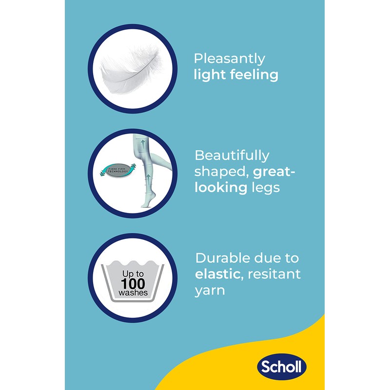 Scholl Light Legs Compression Tights for Women - 60 Denier,