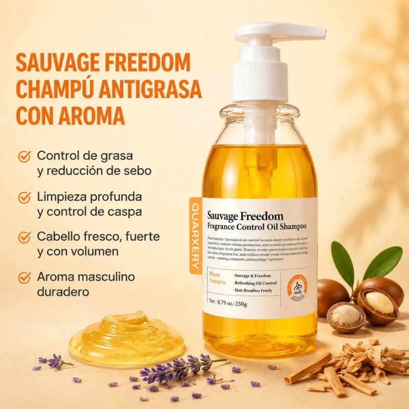 Shampoo Sin Sal Shampoo Hombre Control De Grasa Profesional