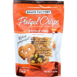 Snack Factory Buffalo Wing Pretzel Crisps 7.2 Oz. (2 Pack)