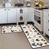 Farmhouse Rooster Kitchen Rugs and Mats Set of 2, Seasonal