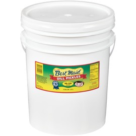 Best Maid Dill Pickle 5 Gallons | Foodservice Bulk | Concession Stand Items | Gourmet | American Grown & Made | Take Home a Taste of Texas (Dill Pickles 90-110 Count)