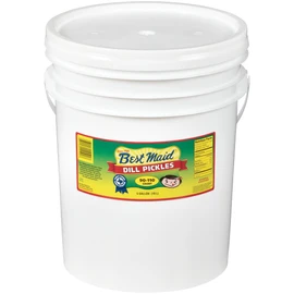 Best Maid Dill Pickle 5 Gallons | Foodservice Bulk | Concession Stand Items | Gourmet | American Grown & Made | Take Home a Taste of Texas (Dill Pickles 90-110 Count)