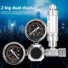 CO2 Regulator Aquarium Dual Gauge Display with Bubble Counter and