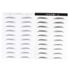 FOMIYES 6d Realistic Artificial Eyebrows Waterproof Eyebrow Stickers 2 Sheets/20