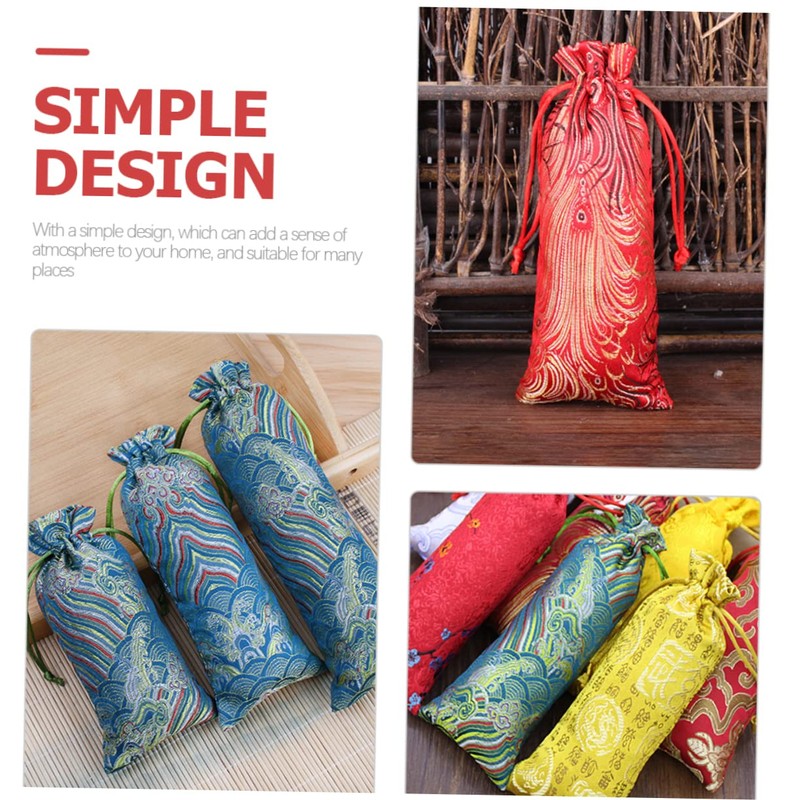 Healeved 8pcs Drawstring Storage Bags Multi Purpose Jewelry Pouches for