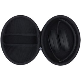 Lebakort Hard Carry Case Compatible with Beats Studio Pro Studio 3 Solo 4 Solo 3 Solo 2 Wireless Noise Cancelling Over-Ear Headphones (Black Case)