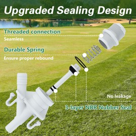 KPALAG RV Toilet Water Valve Kit Compatible with Dometic 300 301 310 311 320 321 Gravity Flush Toilet, RV Toilet Fill Valve, Anti-Freeze Cracking RV Toilet Flush Valve Kit Replace# 385311641 White