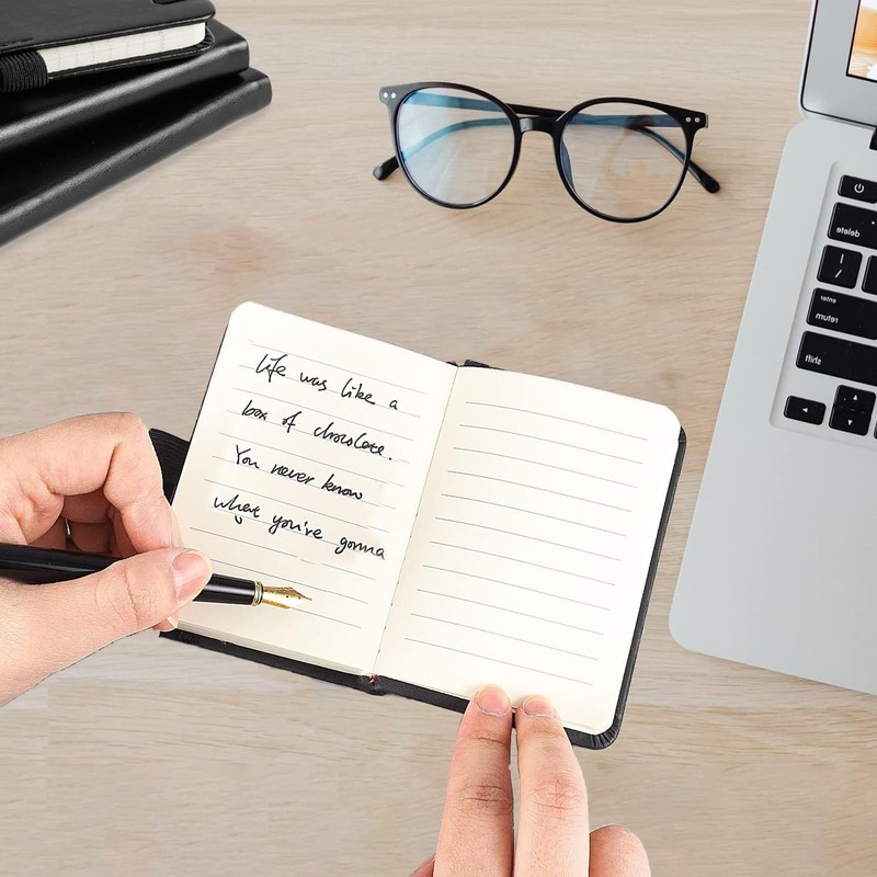 LINXINS A7 Notebook Pocket Notebook with Pen, Small Notebooks Pocket